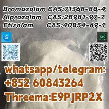 Bromazolam CAS:71368-80-4 Alprazolam CAS:28981-97-7 Etizolam  CAS:40054-69-1 whatsapp/telegram:+852 